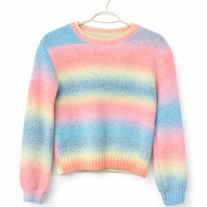 Derek Heart Pastel Rainbow Sweater